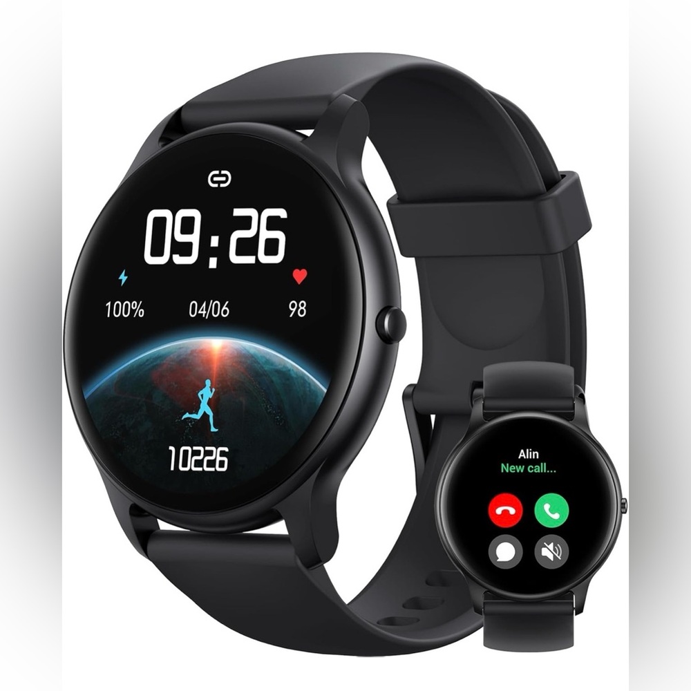 Parsonver Black Smartwatch with Bluetooth Dial NEW